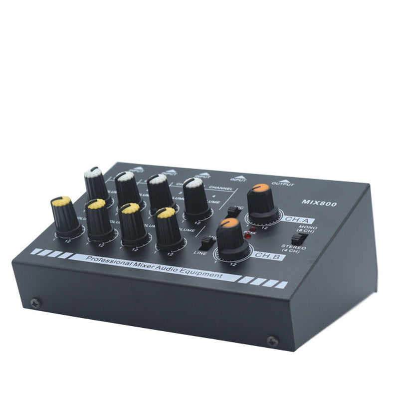 8-Channel Mini Mixer Mini Mixer Mixer Stereo Audio Mixer