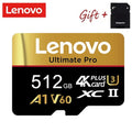 Lenovo High Endurance 512GB Micro TF SD TF Cards Memory Card SD Cards 256GB 32GB Secure Storage for Laptop/Camera/Smartphone
