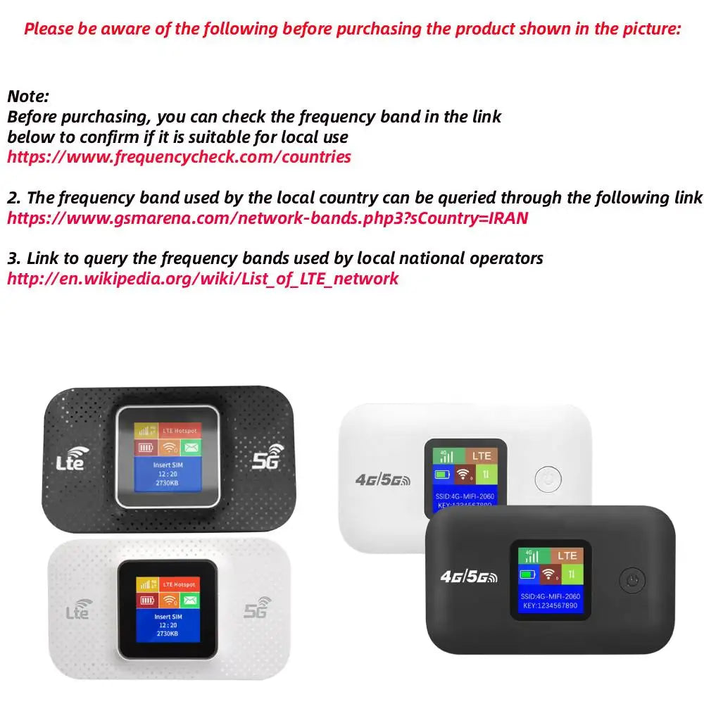 Portable 4G LTE Mobile WiFi Router - 150Mbps High-Speed Wireless Hotspot with SIM Card Slot for Home and On-the-Go Connectivity