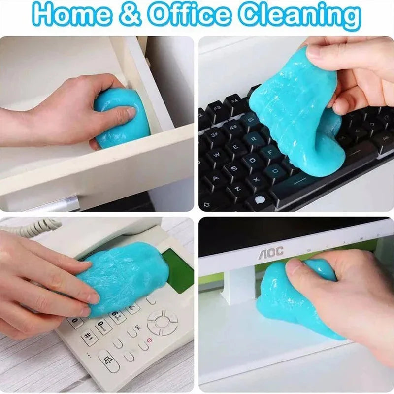 Ultimate Car Cleaning Gel Slime - Magic Mud for Dust Removal in Auto Interiors & Keyboards