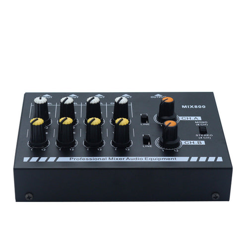 8-Channel Mini Mixer Mini Mixer Mixer Stereo Audio Mixer